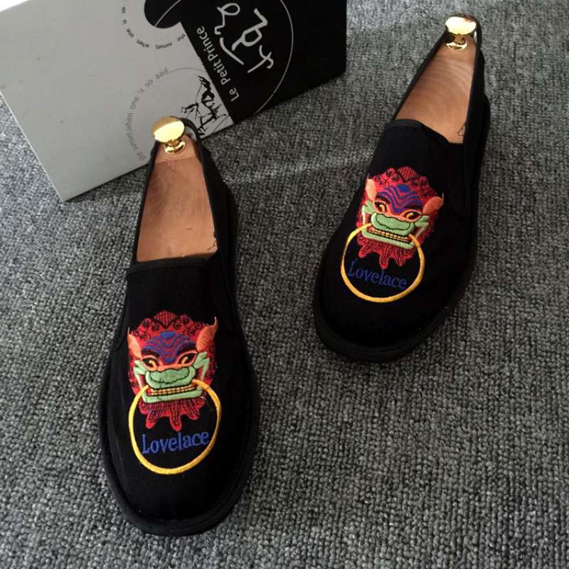 Old-Style Men'S Casual Canvas Shoes For Socialites, Trendy Young Men, Lazy Slip-On Shoes, Loafers For Students - Image 5