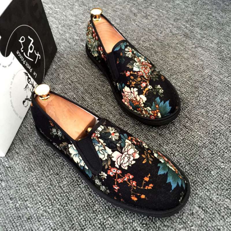 Old-Style Men'S Casual Canvas Shoes For Socialites, Trendy Young Men, Lazy Slip-On Shoes, Loafers For Students - Image 4