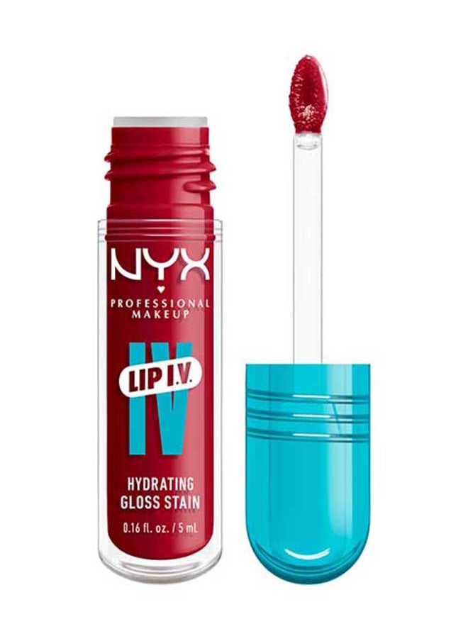 NYX PROFESSIONAL MAKEUP - Lip Iv Hydrating Gloss Stain Lip Gloss Up To 12Hr Hydration High Pigment Wet Shine Finish Red-Y.Set.Wet - Image 1