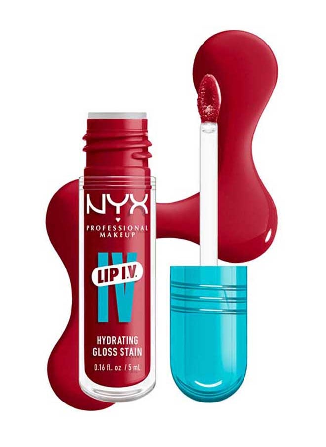 NYX PROFESSIONAL MAKEUP - Lip Iv Hydrating Gloss Stain Lip Gloss Up To 12Hr Hydration High Pigment Wet Shine Finish Red-Y.Set.Wet - Image 1