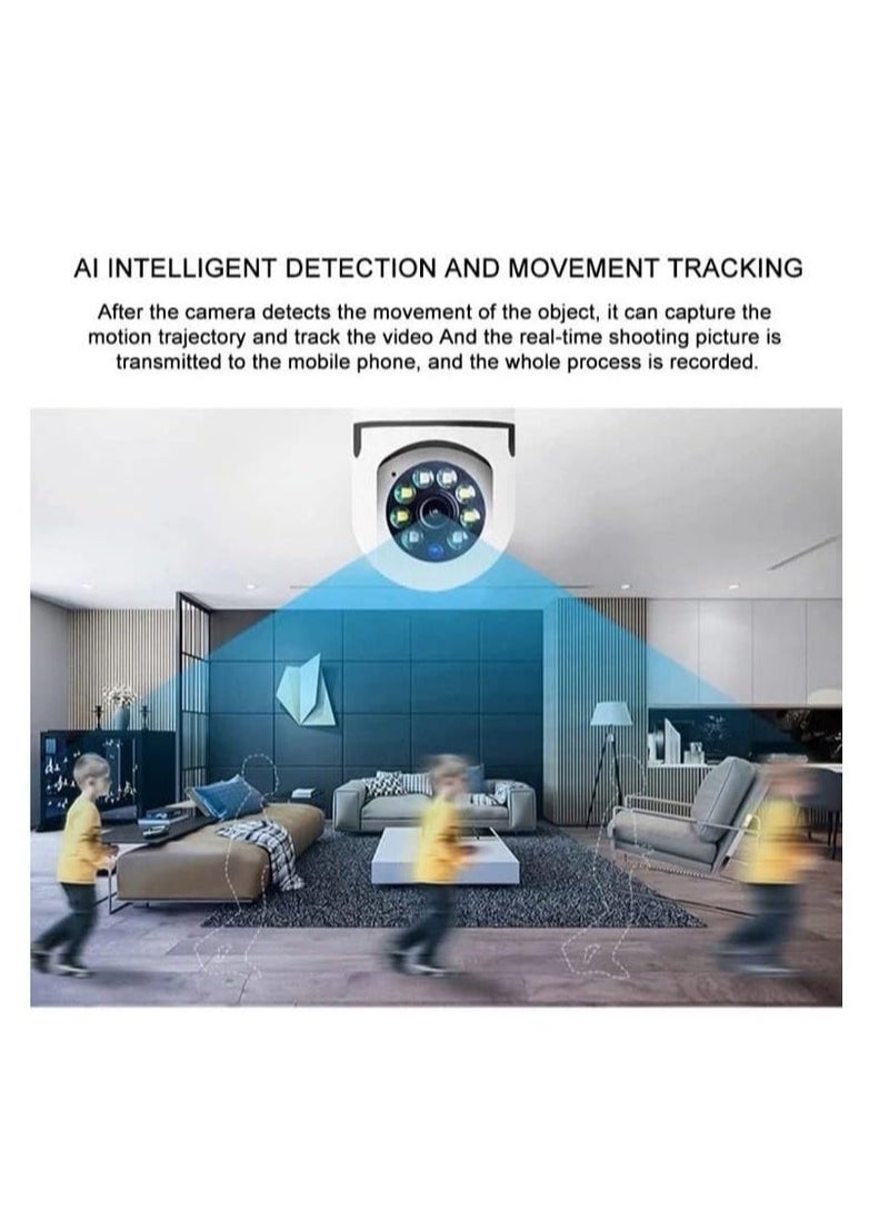 ELTRAZONE 1Pcs Light Bulb Security Camera 2.4GHz & 5G WiFi Outdoor 1080P E27 Light Socket Security Camera Indoor 360° Home Security Cameras Full Color Day and Night - Image 4