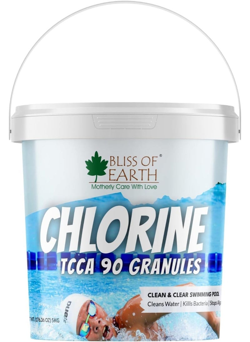 بليس اوف ايرث حبيبات الكلور لحمامات السباحة تقضي على البكتيريا وتمنع نمو الطحالب – 5 كجم - Image 1
