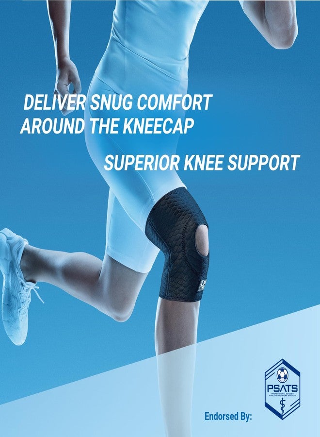 إل بي سابورت كم ضغط لدعم الركبة LP SUPPORT 708CA - دعامة رياضية للركبة مصنوعة من مادة CoolPrene قابلة للتهوية (أسود - مقاس صغير) - Image 3