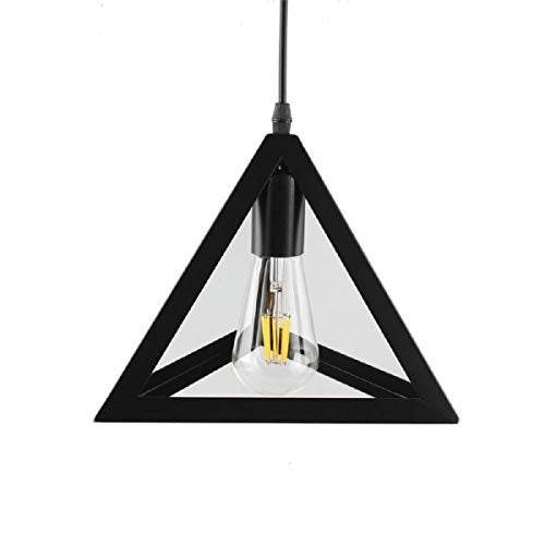 Groeien 60 Watts Triangular Pendant Light, Black, newflex_01_New , Metal - Image 1
