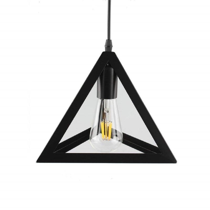 Groeien 60 Watts Triangular Pendant Light, Black, newflex_01_New , Metal - Image 5