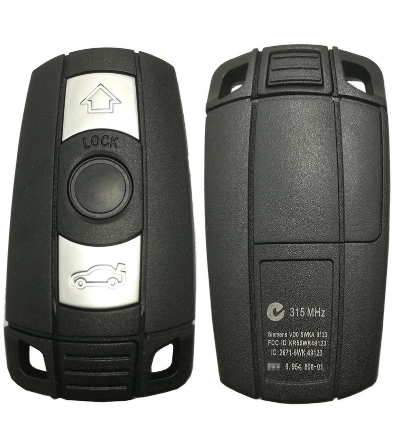 Replacement Key Fob Case Shell for BMW 1 3 5 6 7 Series E90 E92 E93 Keyless Entry Remote Car Key Fob Cover Casing with Uncut Blade Blank