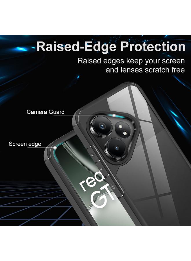 اس-توب جراب لهاتف Realme GT 6T جراب شفاف مقاوم للصدمات من الأكريليك والبولي يوريثان الحراري - Image 3