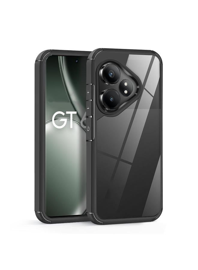 اس-توب جراب لهاتف Realme GT 6T جراب شفاف مقاوم للصدمات من الأكريليك والبولي يوريثان الحراري - Image 1