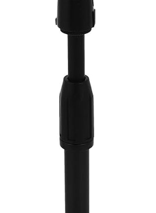 Adjustable Desktop Microphone Stand with Clamp Black for Conference Recording - Image 1