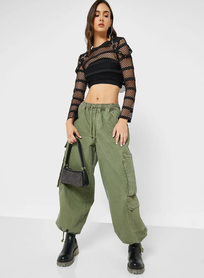 Ginger Mesh Sleeve Top