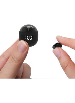 Invisible Mini Earbuds Wireless Bluetooth, Low Profile Micro Smallest Tiny Discreet Hidden Earbuds for Work, Small Headphones, Invisible Sleep Wireless Earphone, IPX5 Waterproof for Small Ear Canals