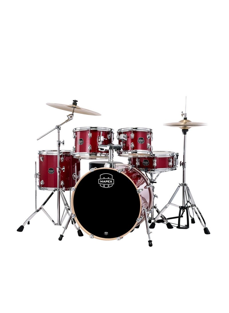 Mapex Venus 5 pc Fusion Drum Set Crimson Red Sparkle