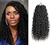 Aipin Goddess Locs Crochet Hair River Locs Wavy Crochet With Curly Hair In Middle And Ends Braids Hair Extensions(8 Packs,18 inch, 1B) - Image 2