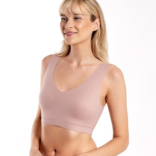 Floatley Cozy Bra Comfort Wirefree Full Coverage Seamless Bra with Embedded Pad for Women Size L - Image 2
