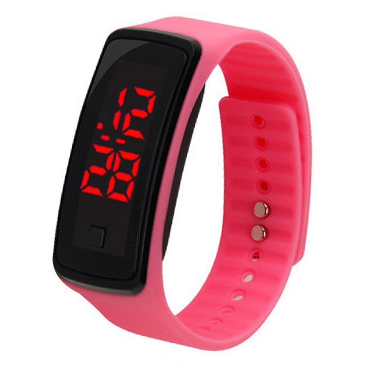 Stylish Sports LED Wristwatch Unisex Pink 
