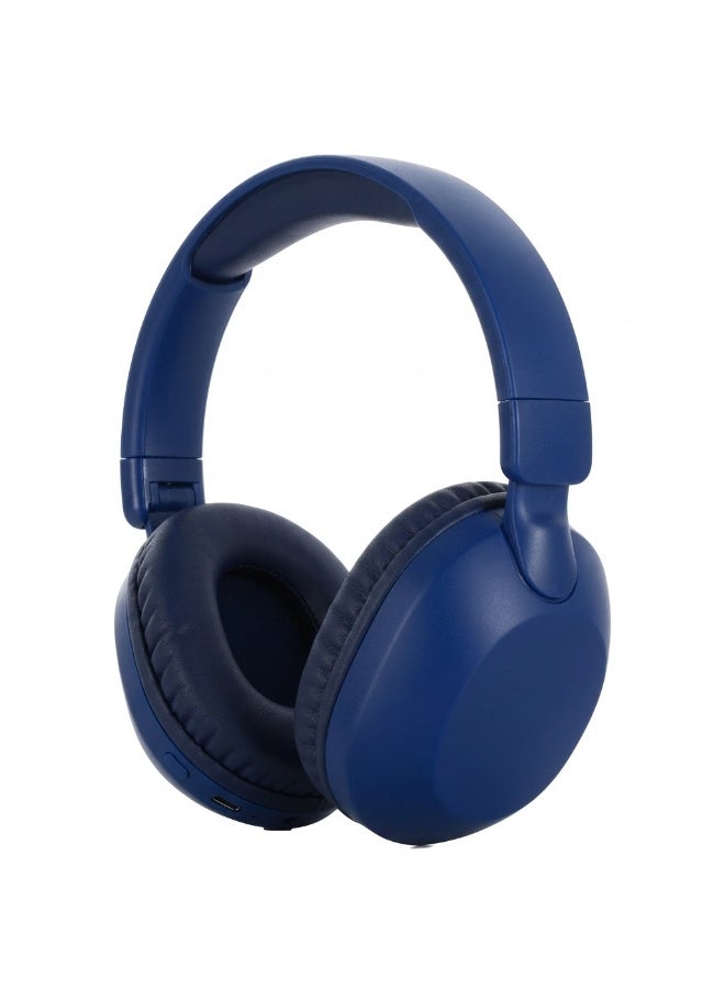 SODO SD1102 Wireless Bluetooth Headset V5.3 with Microphone Over Ear Stereo Headphones for Gaming Music Calls Laptop PC Mobile Phone and Tablet Foldable Bluetooth Headphones with Deep Bass FM Radio TF Card AUX Type C Charging and Wired Wireless Dual Mode Audio - Blue - Image 1