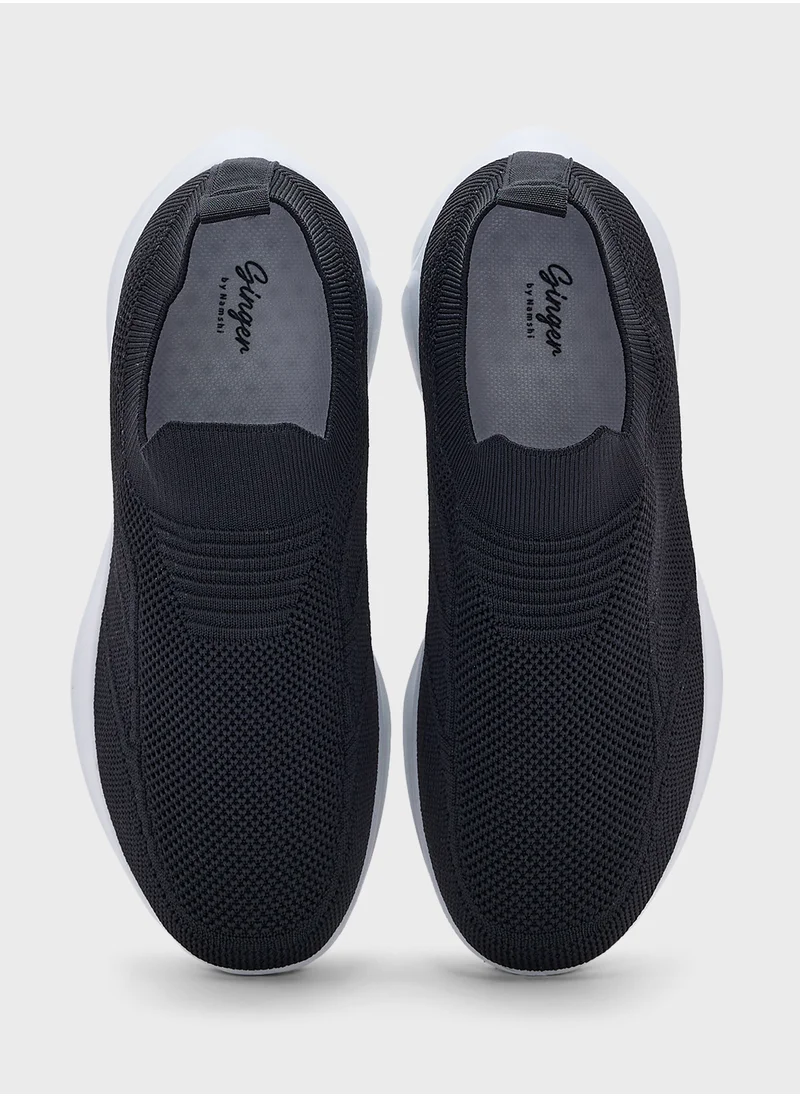 Ginger Fy Knit Slip On Comfort Shoes