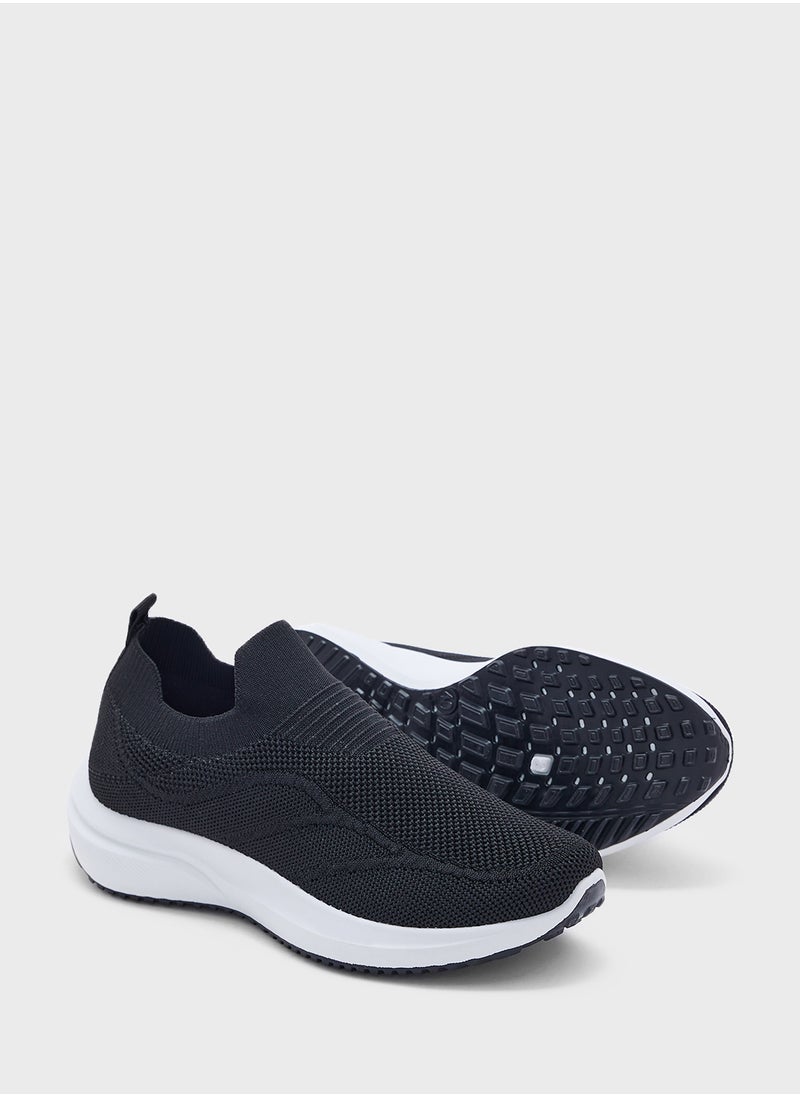 Ginger - Fy Knit Slip On Comfort Shoes - Image 1