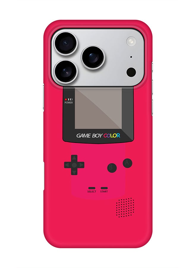 Stylizedd For iPhone 17 Pro,Case, [Compatible with MagSafe] Magnetic cover Slim fit Protection Matte, - Gameboy Color - Pink