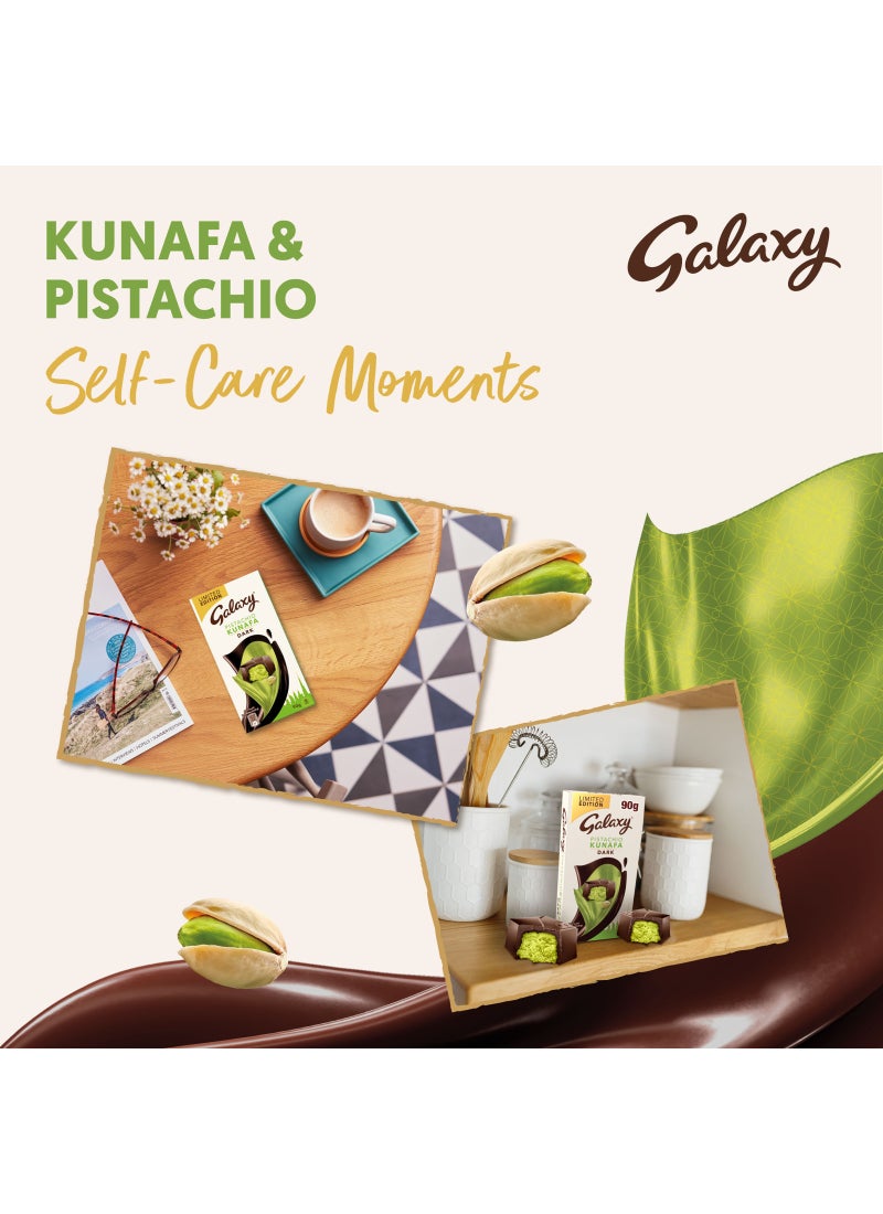 Galaxy Pistachio Kunafa Dark Chocolate 90g - Image 5