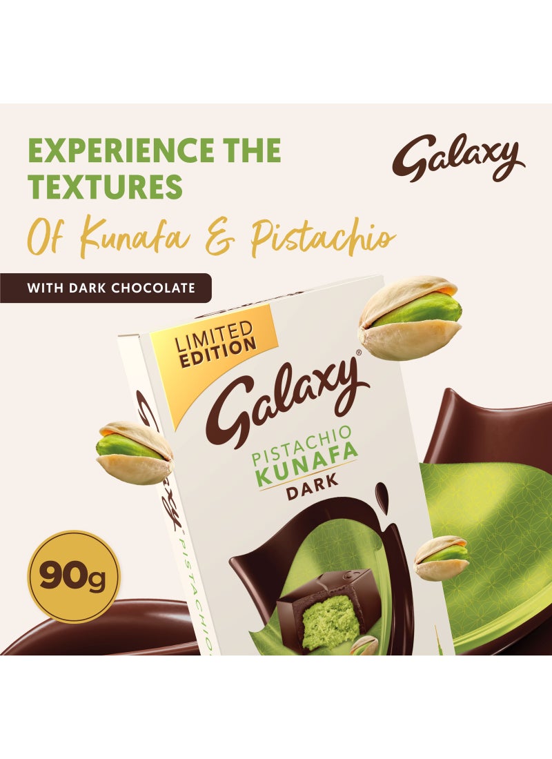 Galaxy Pistachio Kunafa Dark Chocolate 90g - Image 2