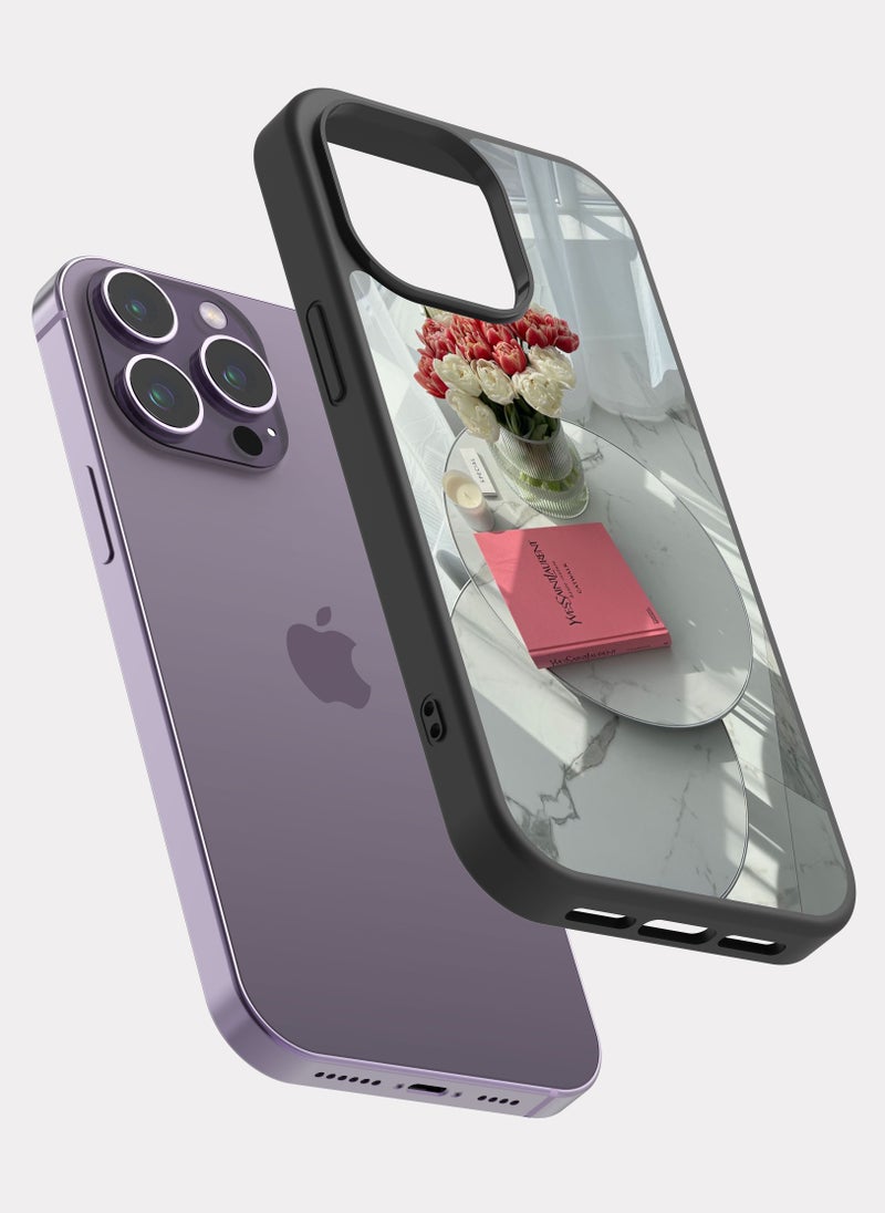 بكسلات كفر ايفون 14 برو ماكس إيف سان لوران وردي - Image 2