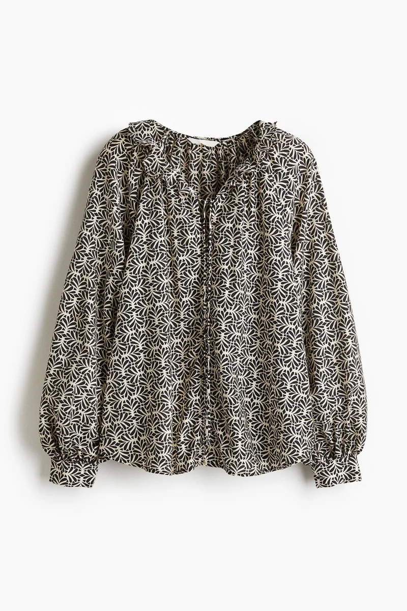 H&M Frill-collar blouse
