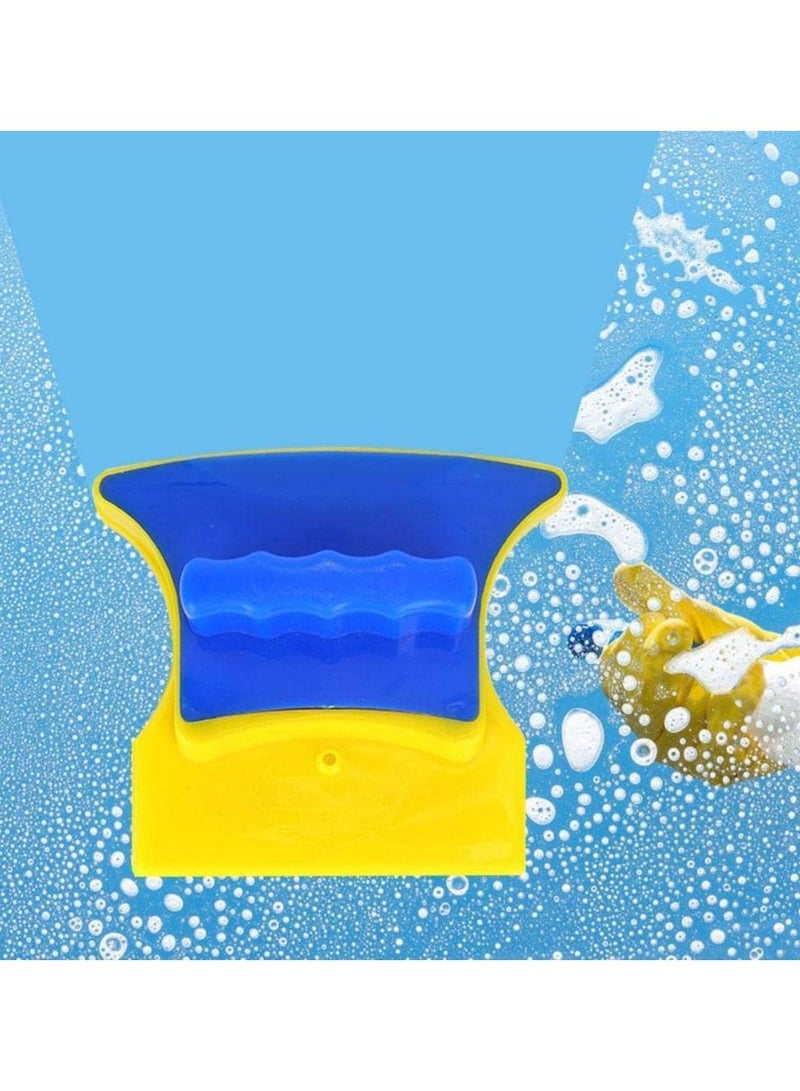 Magnetic Double Sided Glass Window Cleaner Blue/Yellow - Image 2