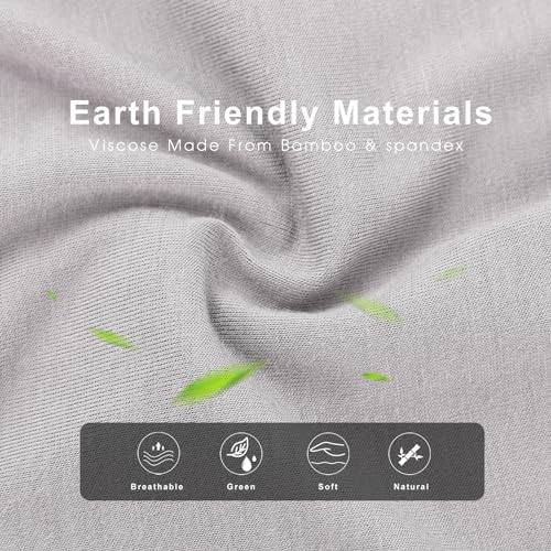 BAMBOO COOL شورتات بيجاما للرجال ناعمة شورتات نوم مريحة مع جيوب (عبوة 2) - Image 5