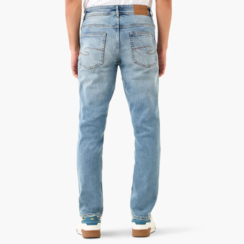 لي كوبر Lee Cooper Skinny Fit Jeans with Button Closure and Pockets