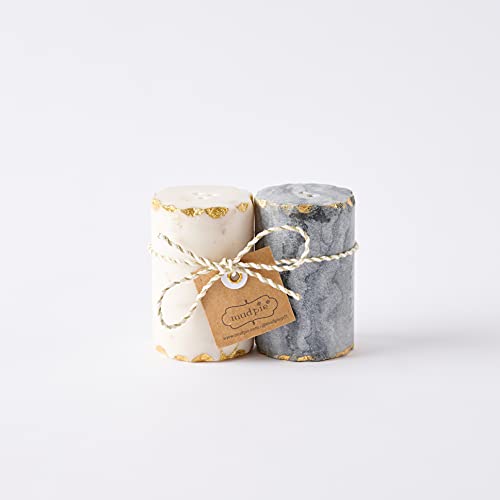 mud pie Marble Salt And Pepper Set - Image 2