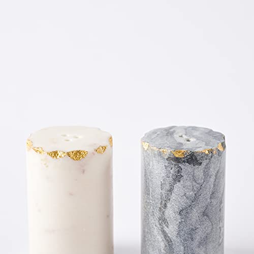 mud pie Marble Salt And Pepper Set - Image 4