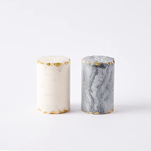 mud pie Marble Salt And Pepper Set - Image 3