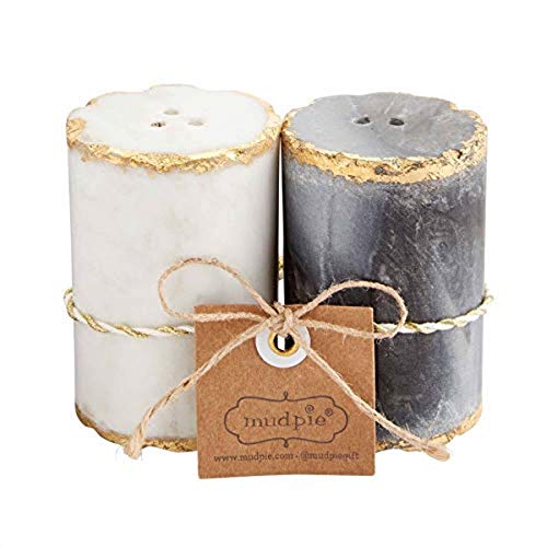 mud pie Marble Salt And Pepper Set - Image 1