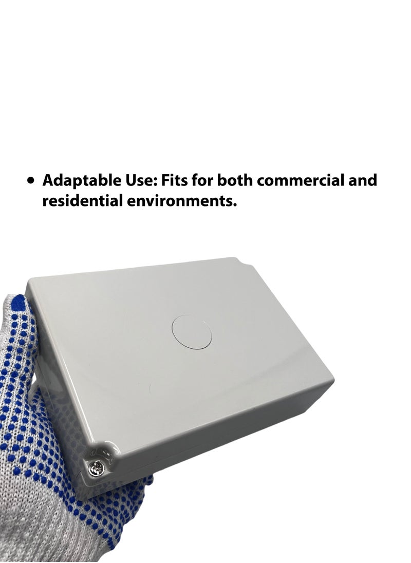 20 Pairs Telephone Distribution Box with Module - Durable ABS Plastic, Indoor Use, Compact Design (165x120x40mm)
