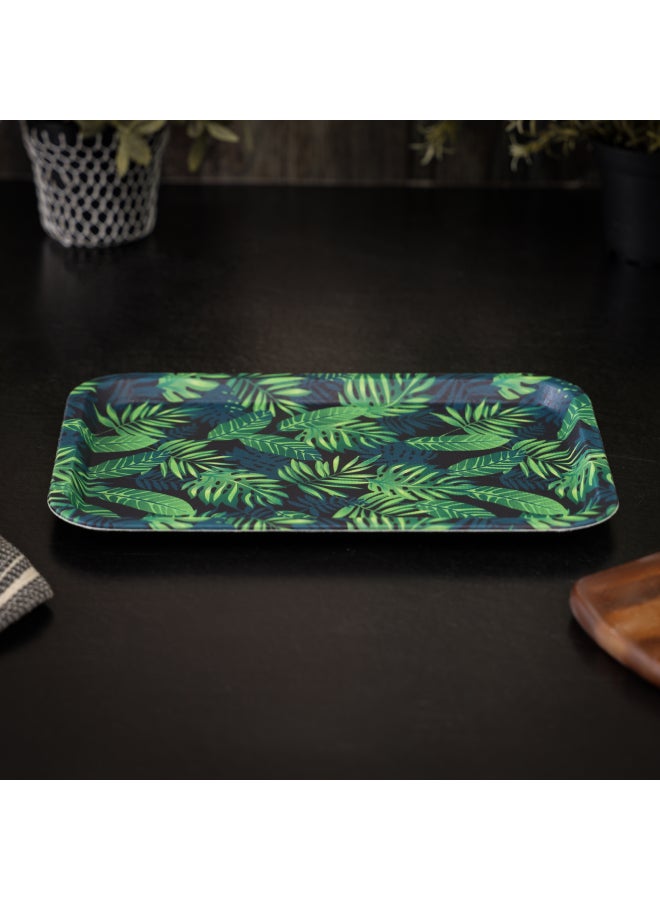 Royalford 31X21 CM Rectangular Leather Tray- RF11268| Elegant and Sleek Design with Durable and Long-Lasting Construction| Ideal for Serving Drink and as a Dcor Piece| Multi-Color Assorted Colour - Image 1