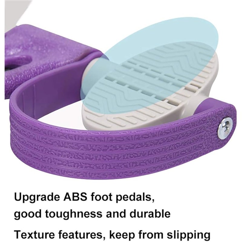 ايكوتو Yoga Pedal Resistance Band Elastic Pull Rope Fitness Sit-up Exercise Equipment at Home Gym Arm Abs Workout Equipment Leg Stretching Equipment - Image 4