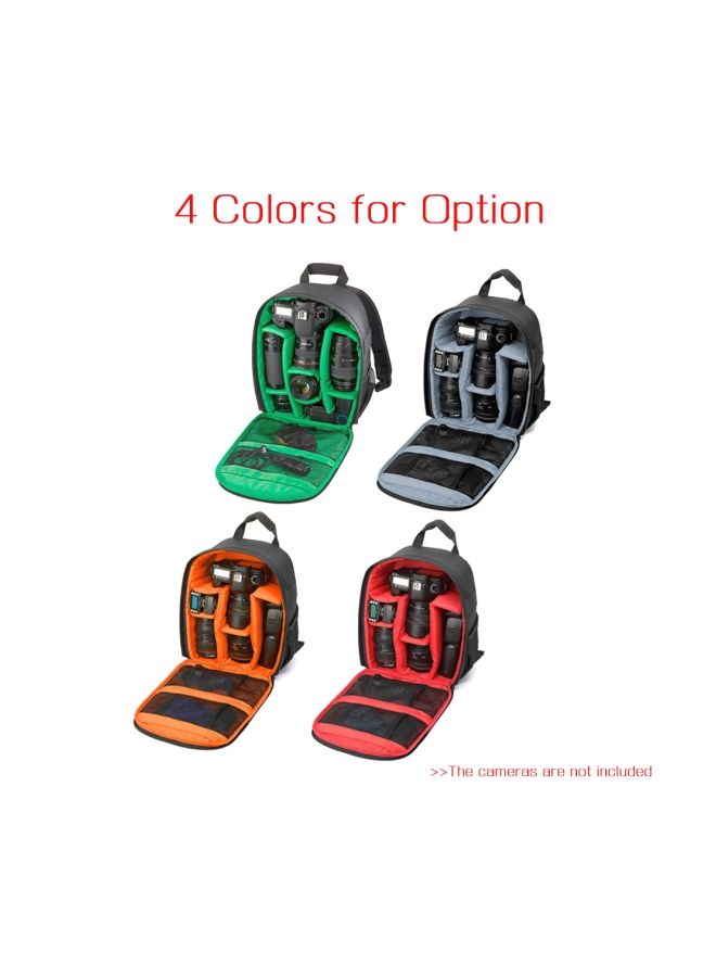 NIBEMINENT Waterproof DSLR Camera Backpack Green/Black  - Image 4