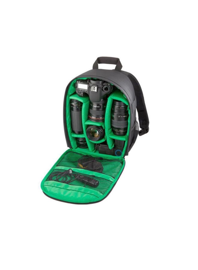NIBEMINENT Waterproof DSLR Camera Backpack Green/Black  - Image 3