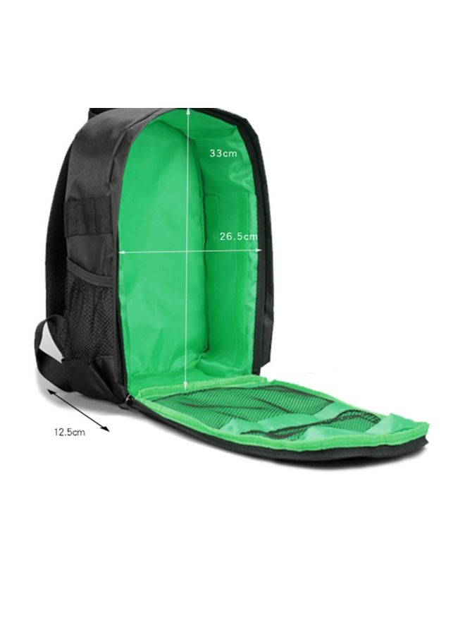 NIBEMINENT Waterproof DSLR Camera Backpack Green/Black  - Image 2