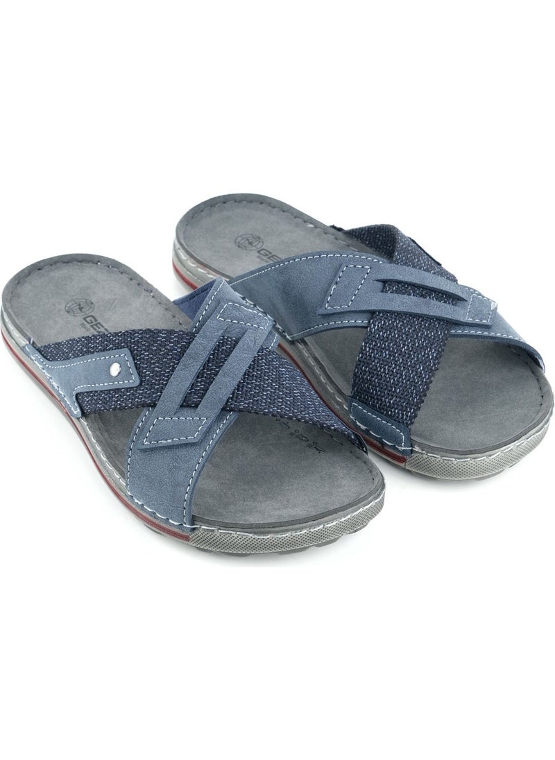 Gezer Summer Men's Artificial Leather Casual Slippers  - Image 3