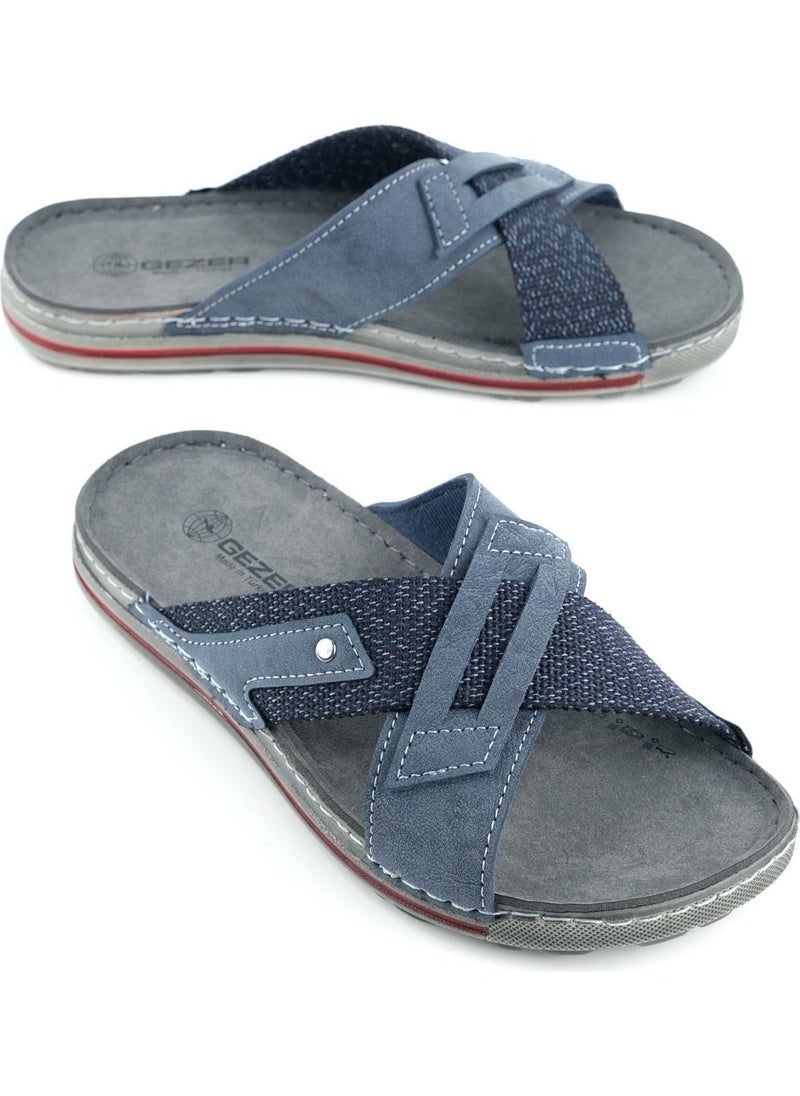 Gezer Summer Men's Artificial Leather Casual Slippers  - Image 2