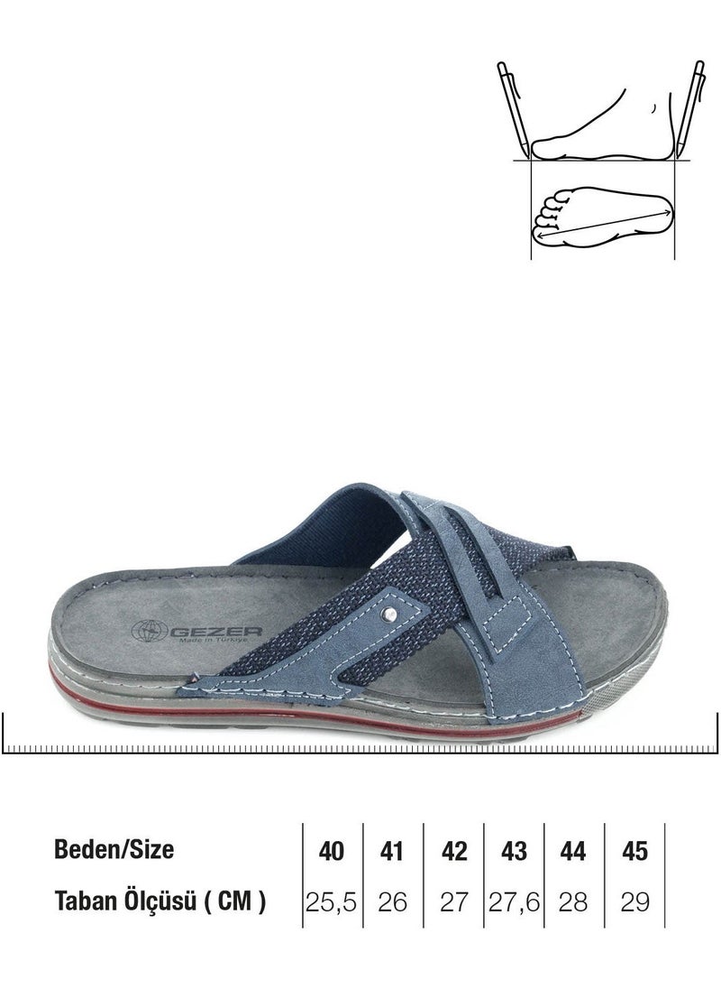 Gezer Summer Men's Artificial Leather Casual Slippers  - Image 1