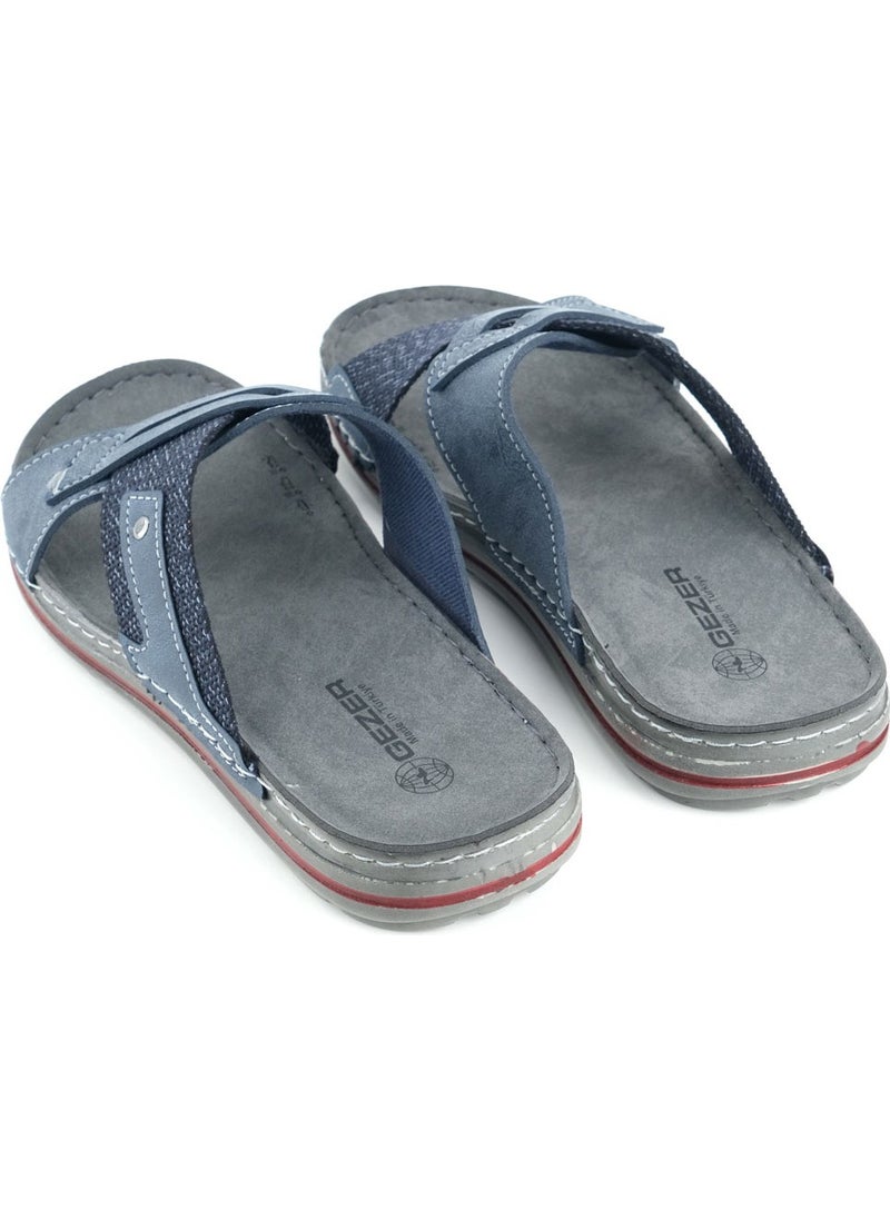 Gezer Summer Men's Artificial Leather Casual Slippers  - Image 4