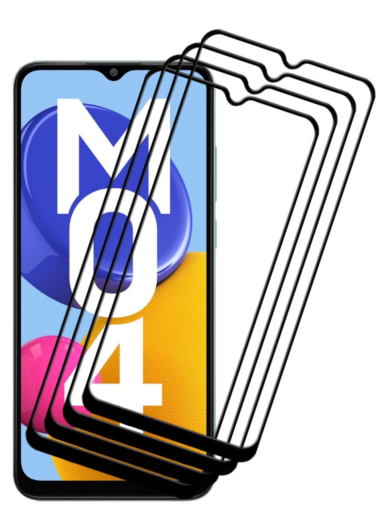 ACLIX 4 Pieces Antistatic ESD Dustproof Premium Quality High Definition Tempered Glass Screen Protector Designed For Samsung Galaxy M04 - Image 1