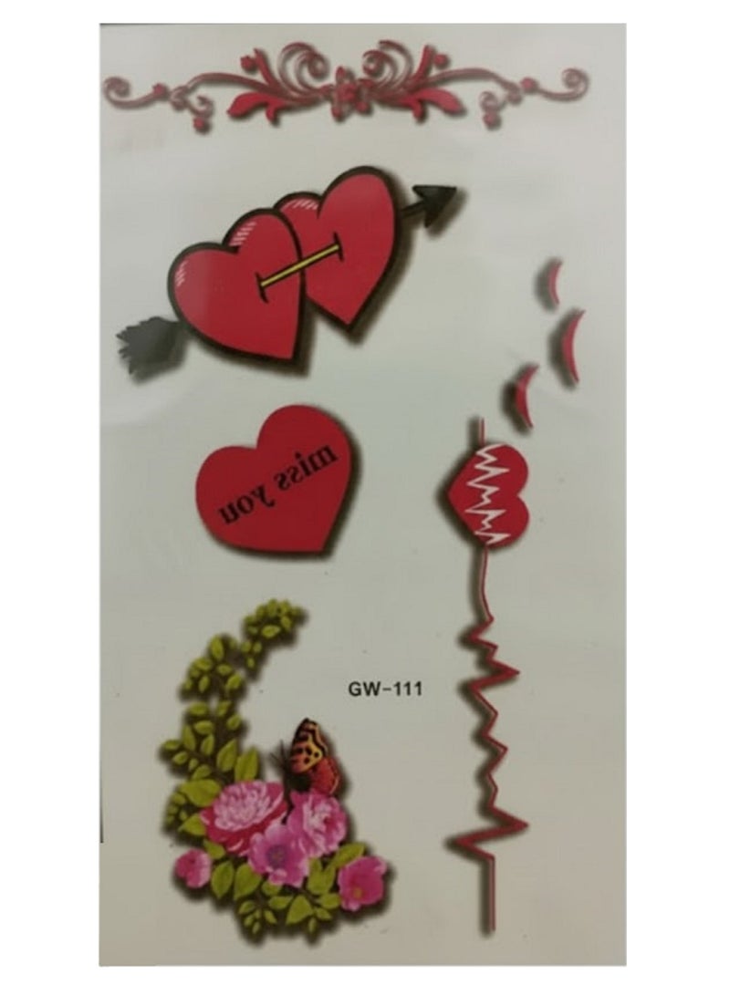 تاتو مؤقت اشكال مختلفه ملونة جذابه - Image 1