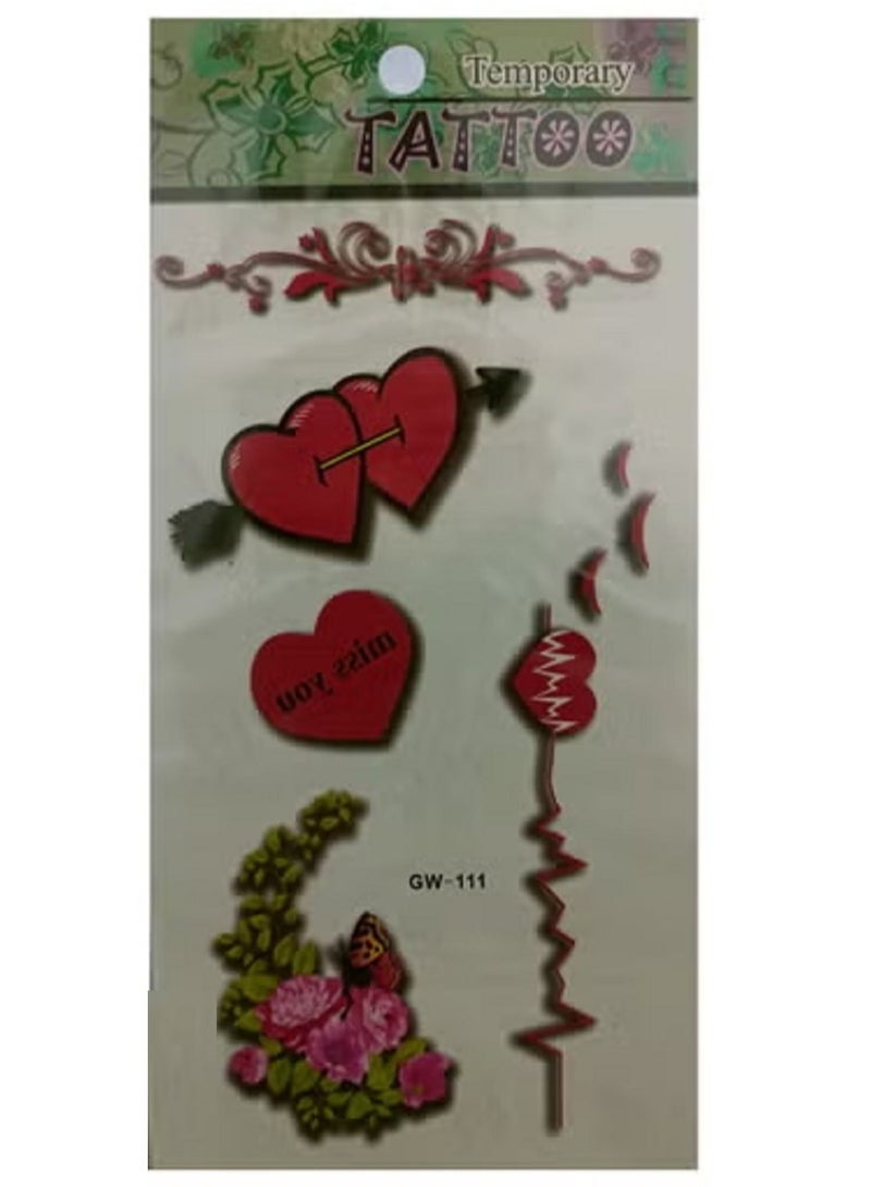 تاتو مؤقت اشكال مختلفه ملونة جذابه - Image 2