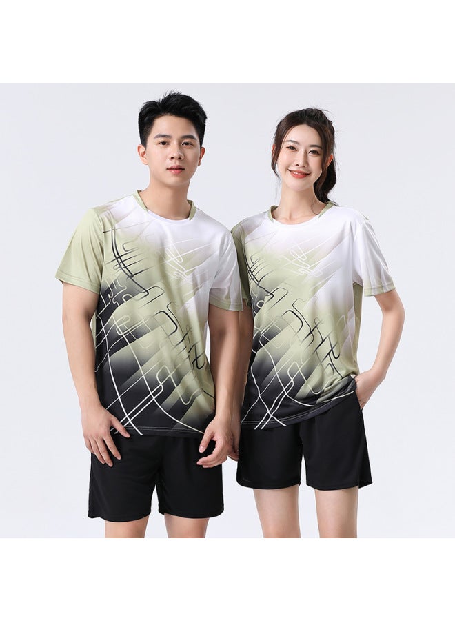 Quick-drying Track And Field Clothing Sports Suit Men's And Women's Physical Examination Short-sleeved Marathon Clothing Running Clothing Fitness Clothing Training Clothing