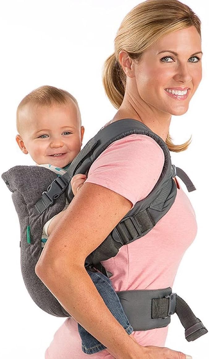 U.E 4-IN-1 Baby Carrier with Teething Rod - Multi-Functional Hip Seat for Infants and Toddlers (Grey) - Image 5