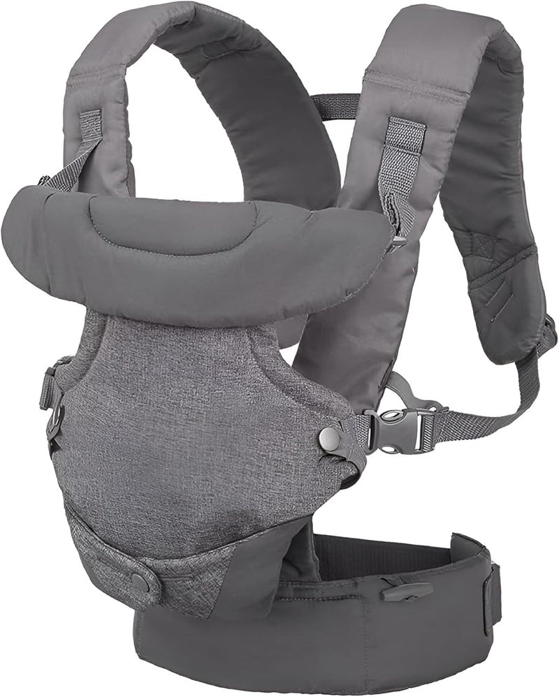 U.E 4-IN-1 Baby Carrier with Teething Rod - Multi-Functional Hip Seat for Infants and Toddlers (Grey) - Image 1